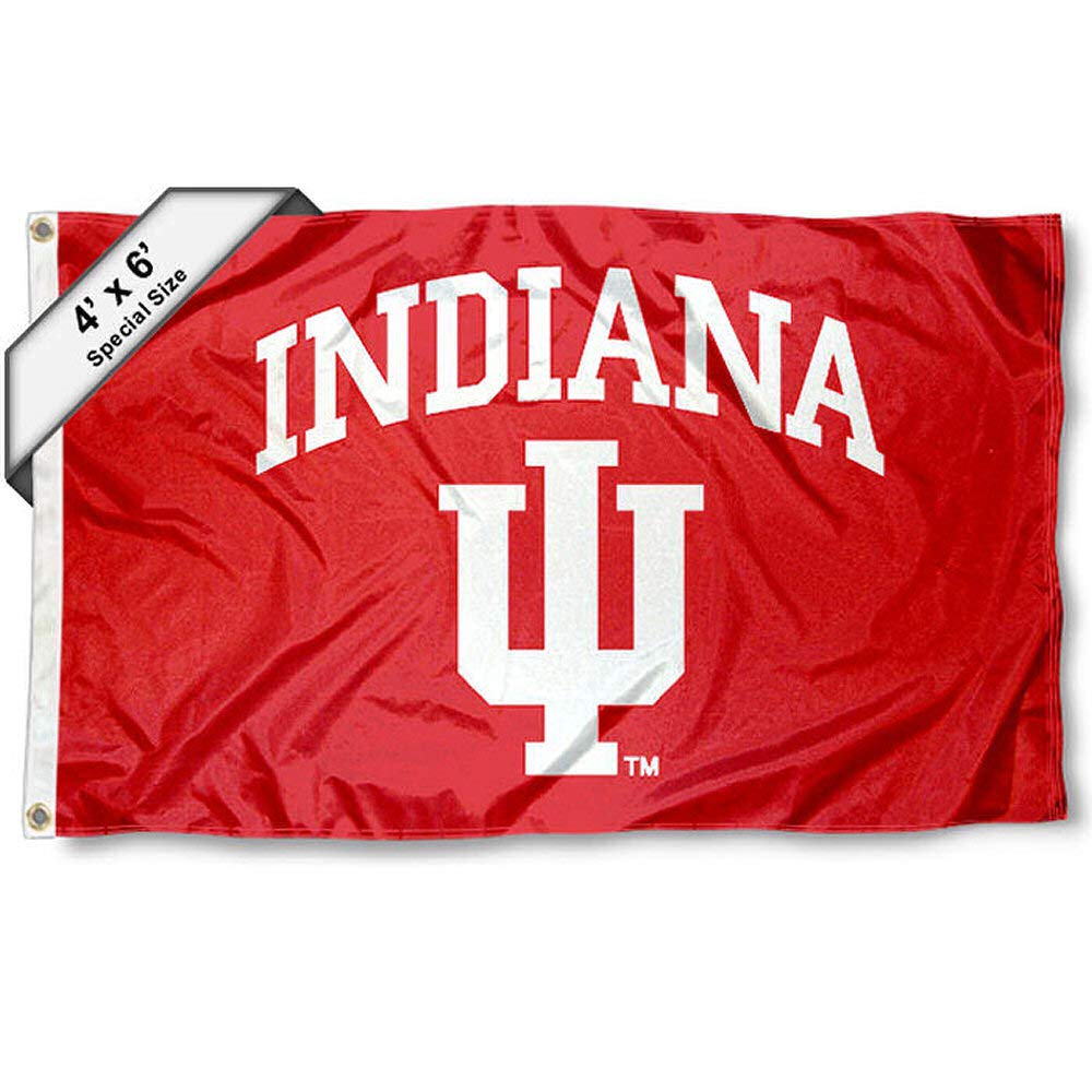College Flags & Banners Co. IU Hoosiers 4 ft x 6 ft Flag - Sports Collectibles, Sports Memorabilia, Sports Fan Shop, Sports Gifts