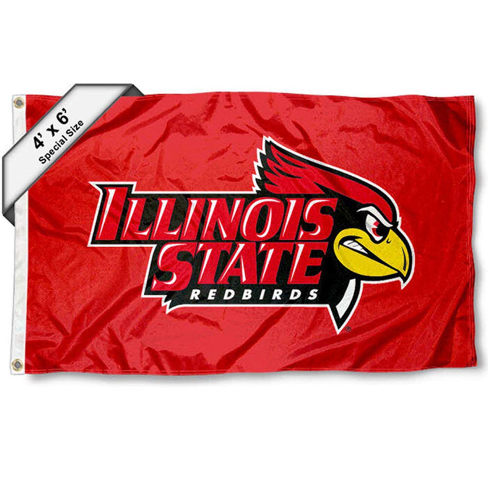 College Flags & Banners Co. ISU Redbirds 4 ft x 6 ft Flag - Sports Collectibles, Sports Memorabilia, Sports Fan Shop, Sports Gifts