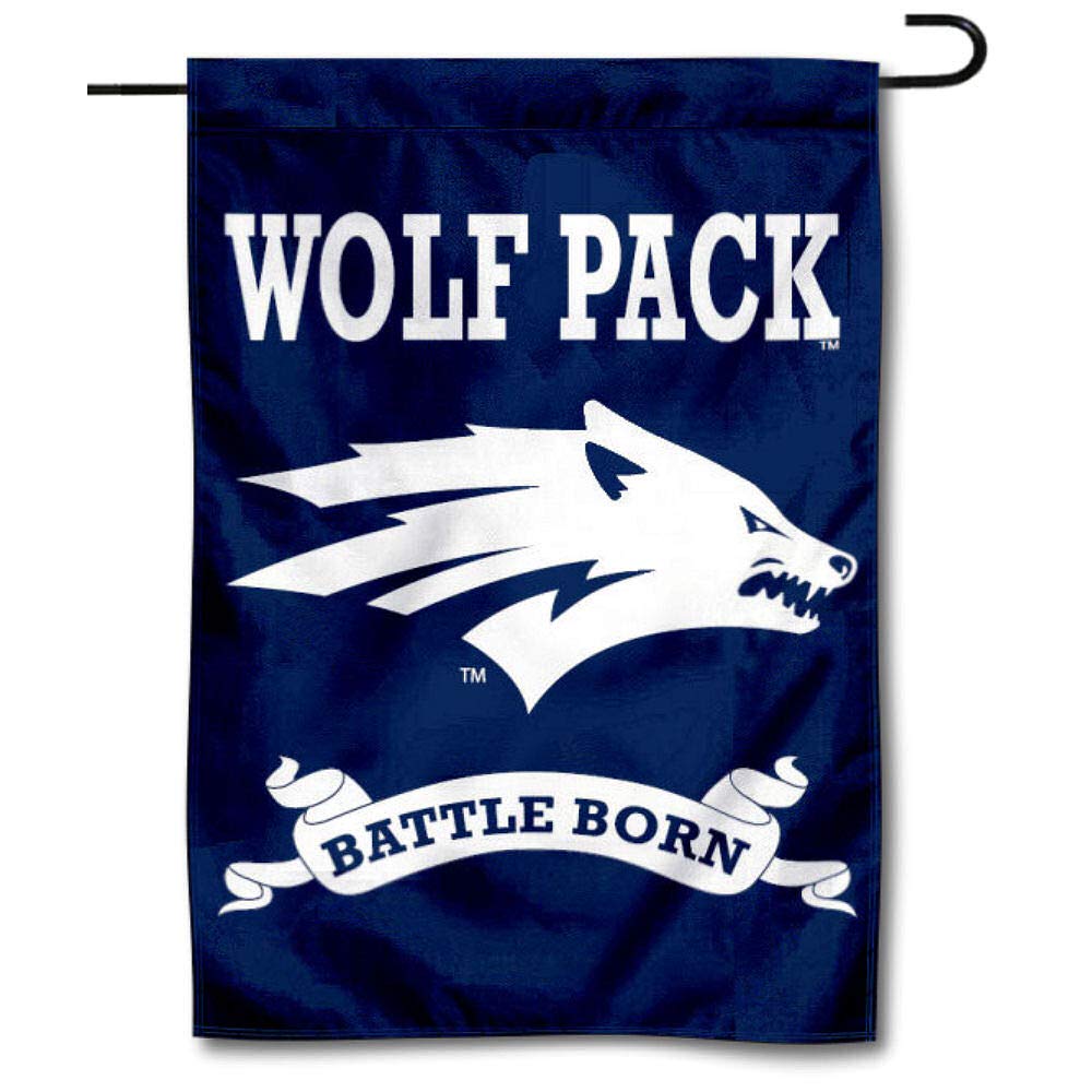 College Flags & Banners Co. Nevada Wolfpack Garden Flag - Sports Collectibles, Sports Memorabilia, Sports Fan Shop, Sports Gifts