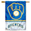WinCraft Milwaukee Baseball Pinstripes Glove Double Sided Sided Banner Flag - Sports Collectibles, Sports Memorabilia, Sports Fan Shop, Sports Gifts