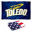 College Flags & Banners Co. University of Toledo and USA Flag 3x5 Set - Sports Collectibles, Sports Memorabilia, Sports Fan Shop, Sports Gifts