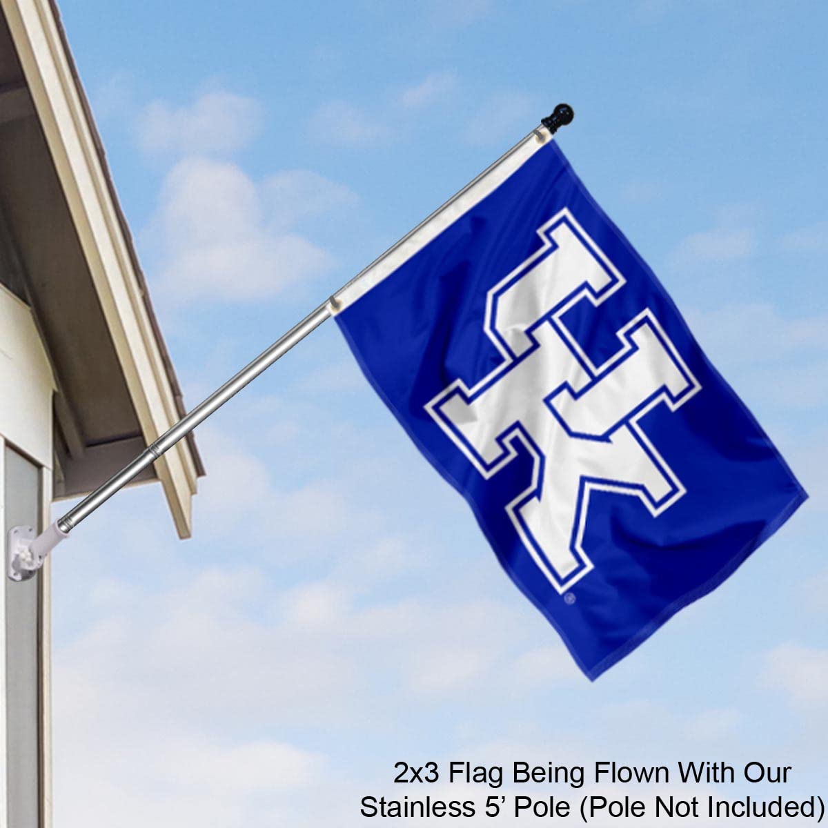 College Flags & Banners Co. Kentucky Wildcats Small 2x3 Foot Flag - Sports Collectibles, Sports Memorabilia, Sports Fan Shop, Sports Gifts
