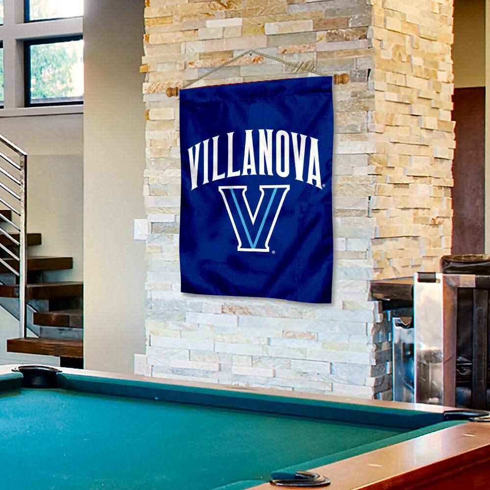 Villanova Wildcats Logo House Flag and Wood Banner Pole Set - Sports Collectibles, Sports Memorabilia, Sports Fan Shop, Sports Gifts