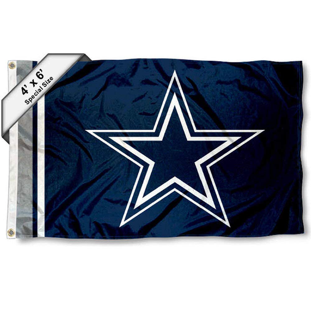 WinCraft Cowboys 4 ft x 6 ft Foot Flag - Sports Collectibles, Sports Memorabilia, Sports Fan Shop, Sports Gifts