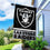 WinCraft Raiders Banner House Flag and 5 Foot Flagpole Set - Sports Collectibles, Sports Memorabilia, Sports Fan Shop, Sports Gifts