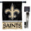 WinCraft Saints Banner House Flag and 5 Foot Flagpole Set - Sports Collectibles, Sports Memorabilia, Sports Fan Shop, Sports Gifts