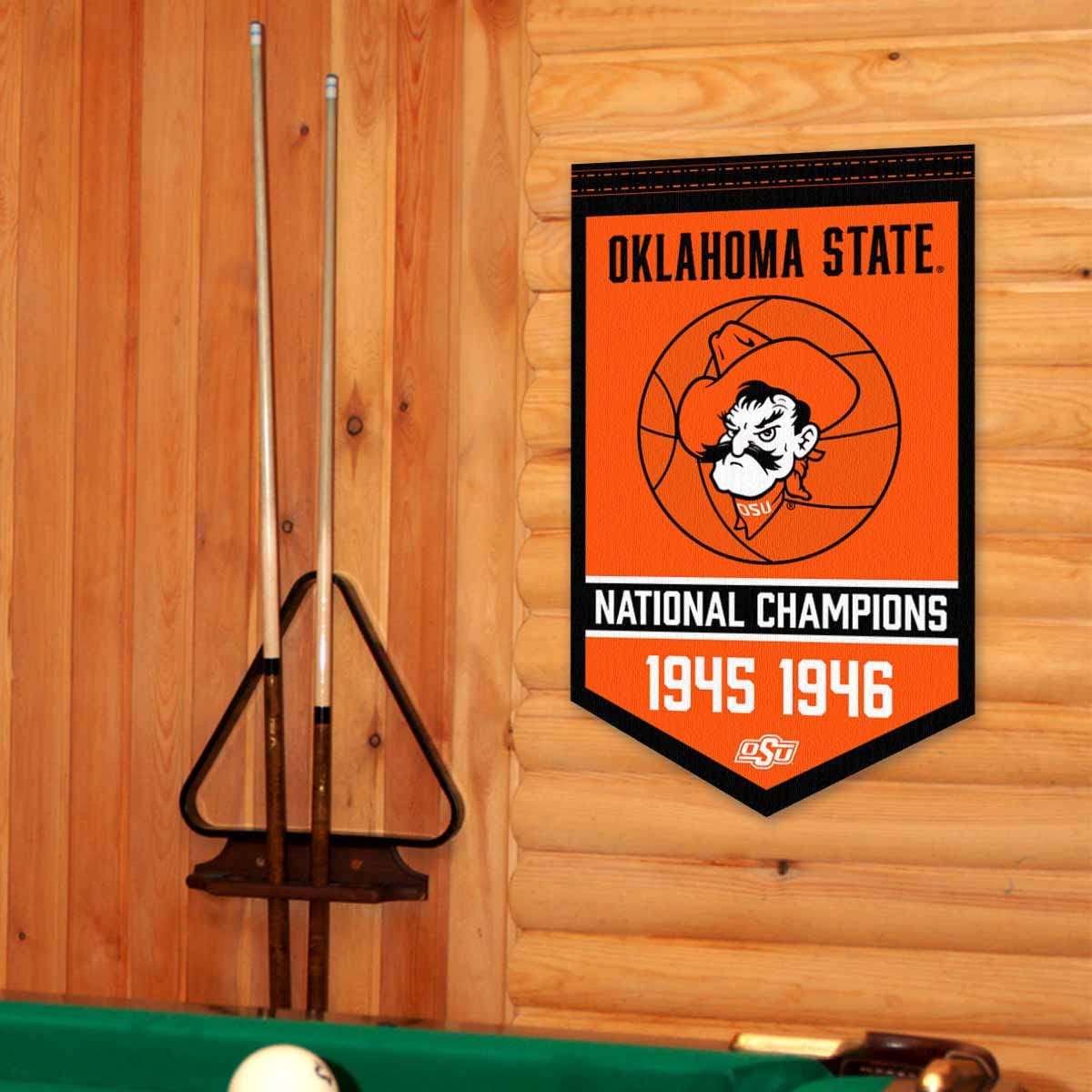 Oklahoma State Cowboys Basketball National Champions Banner - Sports Collectibles, Sports Memorabilia, Sports Fan Shop, Sports Gifts