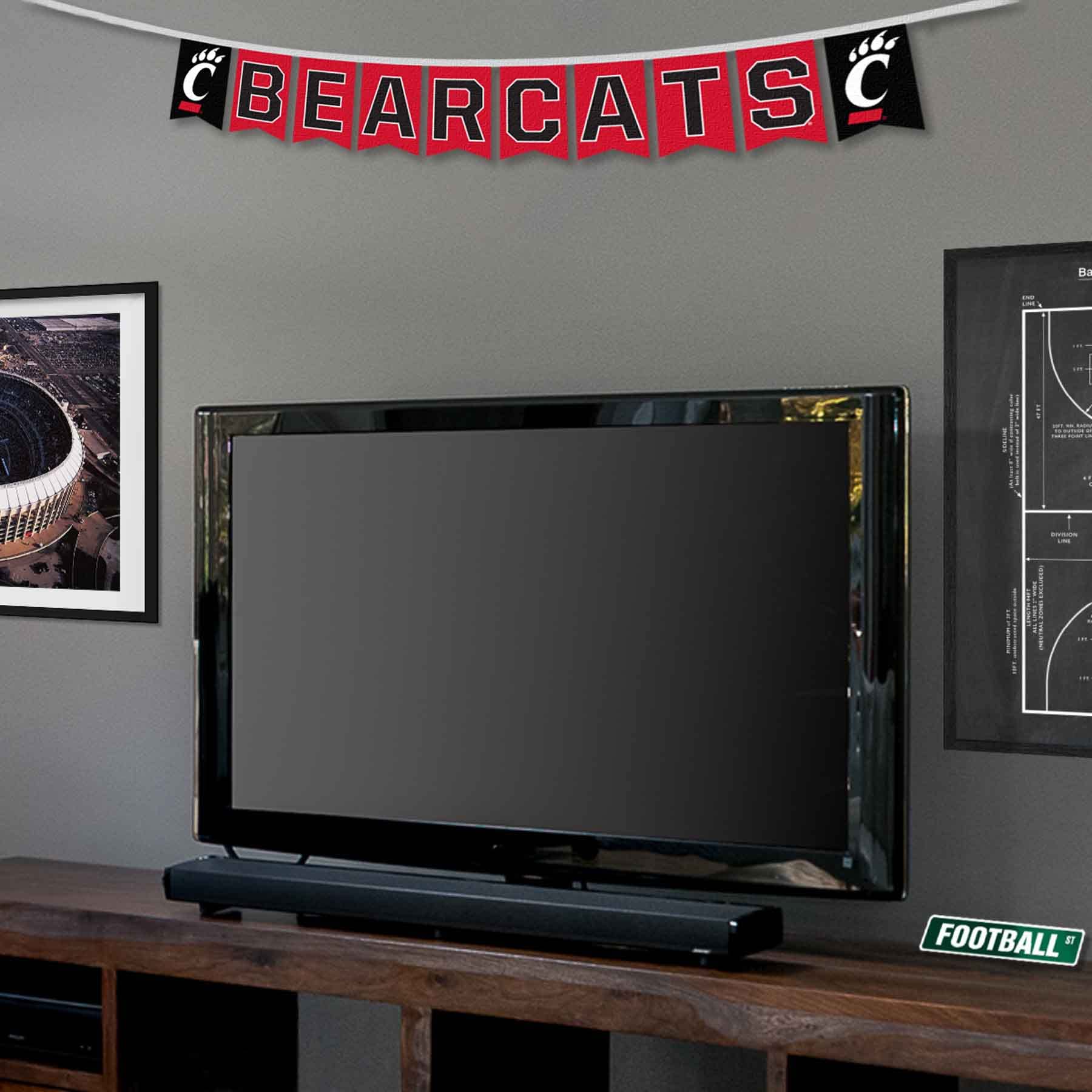 Cincinnati Bearcats Banner String Pennant Flags - Sports Collectibles, Sports Memorabilia, Sports Fan Shop, Sports Gifts