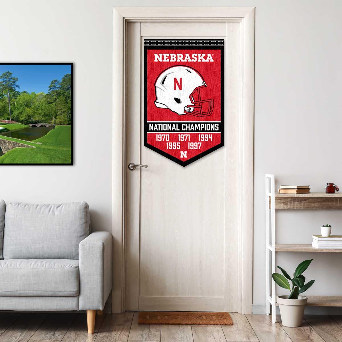 Nebraska Cornhuskers Football National Champions Banner - Sports Collectibles, Sports Memorabilia, Sports Fan Shop, Sports Gifts