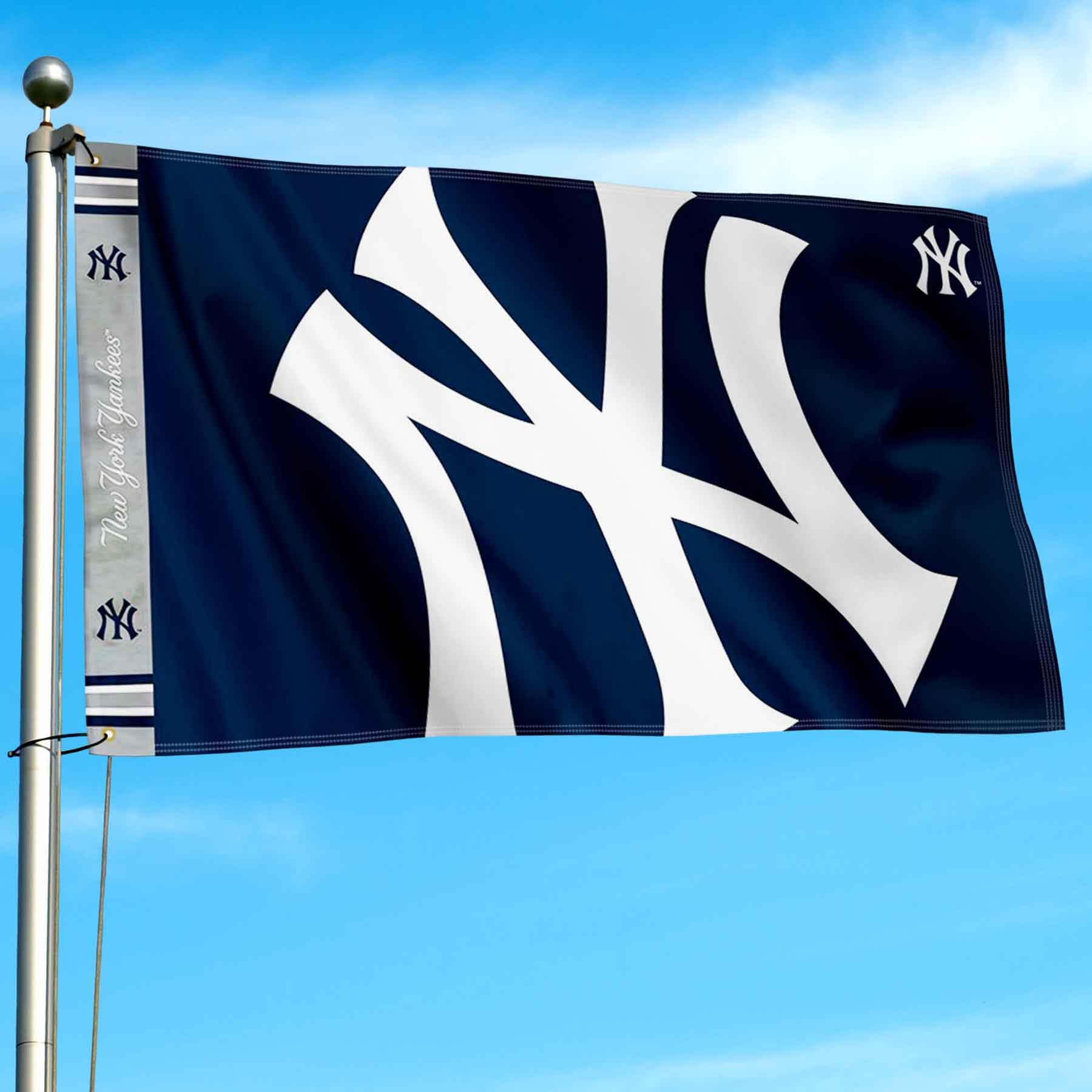WinCraft NY Yankees Printed Header Flag 3x5 Banner - Sports Collectibles, Sports Memorabilia, Sports Fan Shop, Sports Gifts