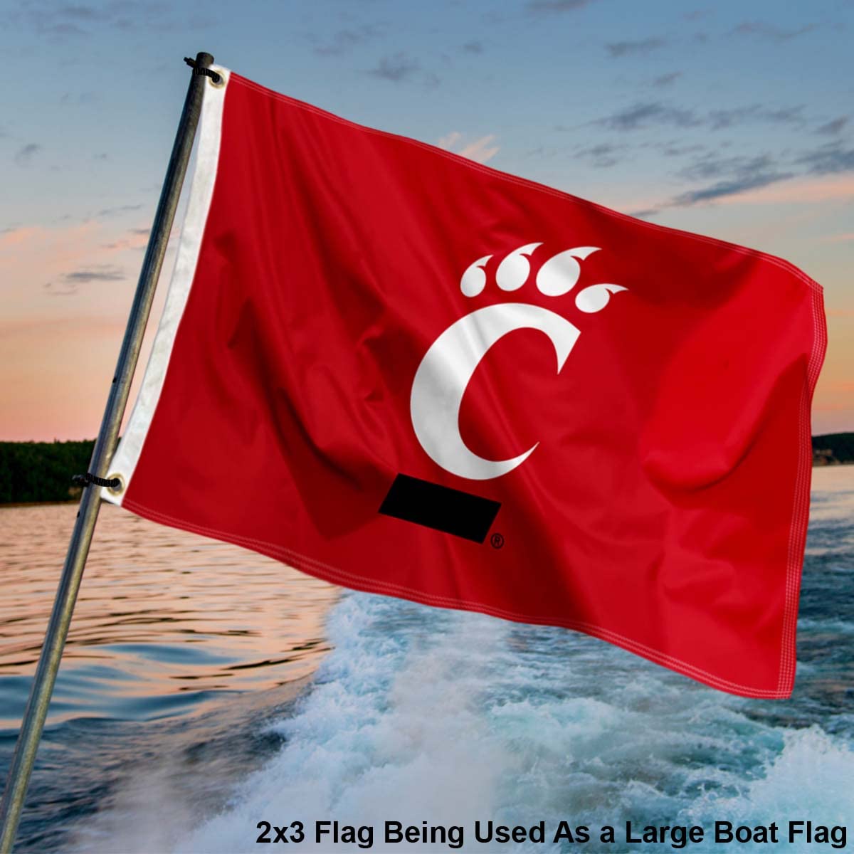 College Flags & Banners Co. Cincinnati Bearcats Small 2x3 Foot Flag - Sports Collectibles, Sports Memorabilia, Sports Fan Shop, Sports Gifts