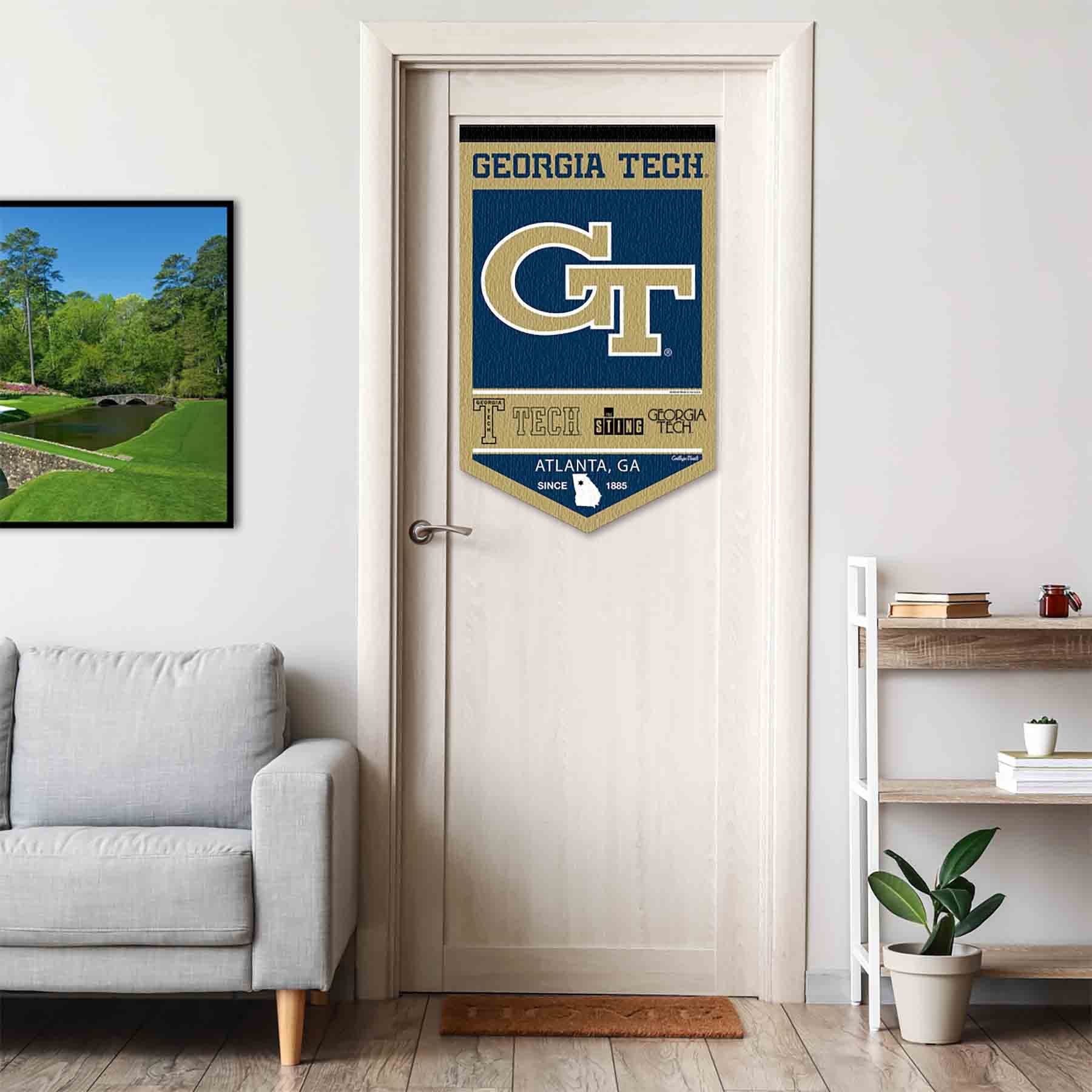 College Flags & Banners Co. Georgia Tech Yellow Jackets Heritage History Banner Pennant - Sports Collectibles, Sports Memorabilia, Sports Fan Shop, Sports Gifts