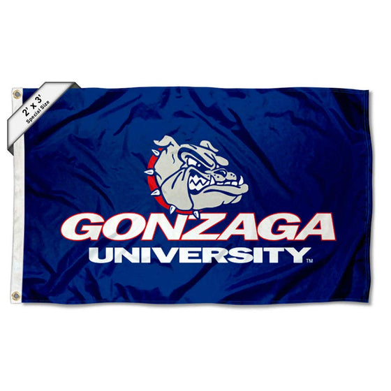 College Flags & Banners Co. Gonzaga Bulldogs 2x3 Foot Flag - Sports Collectibles, Sports Memorabilia, Sports Fan Shop, Sports Gifts