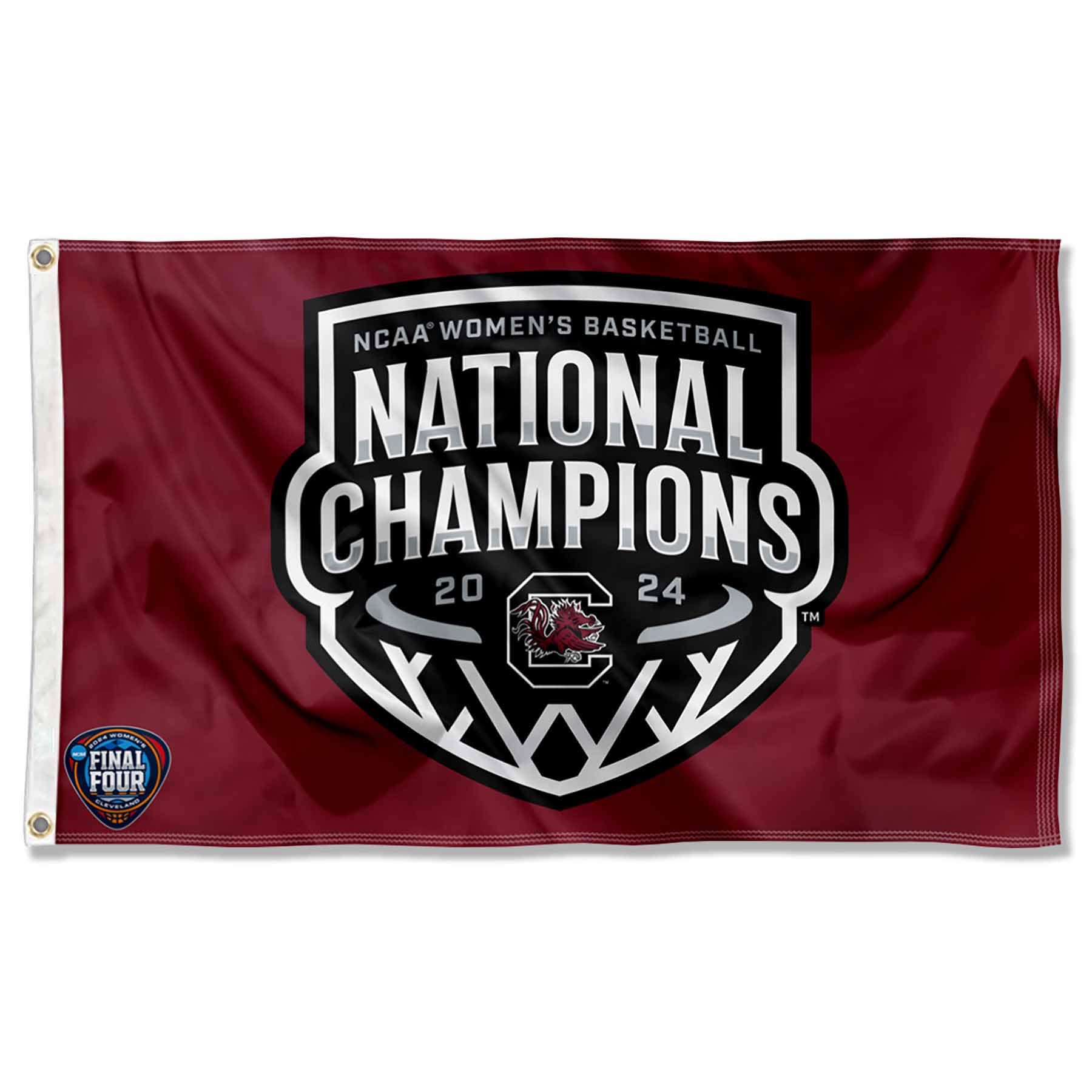 WinCraft South Carolina Gamecocks Womens Basketball National Champions 2024 Flag 3x5 Banner - Sports Collectibles, Sports Memorabilia, Sports Fan Shop, Sports Gifts