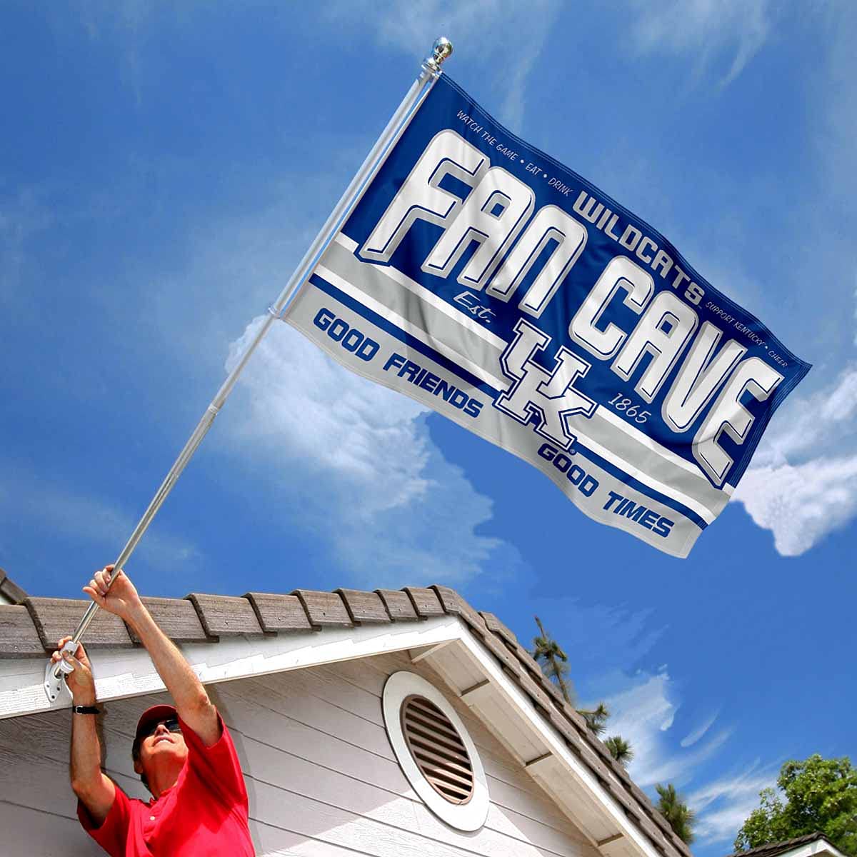 Kentucky Wildcats Fan Man Cave Banner Flag - Sports Collectibles, Sports Memorabilia, Sports Fan Shop, Sports Gifts