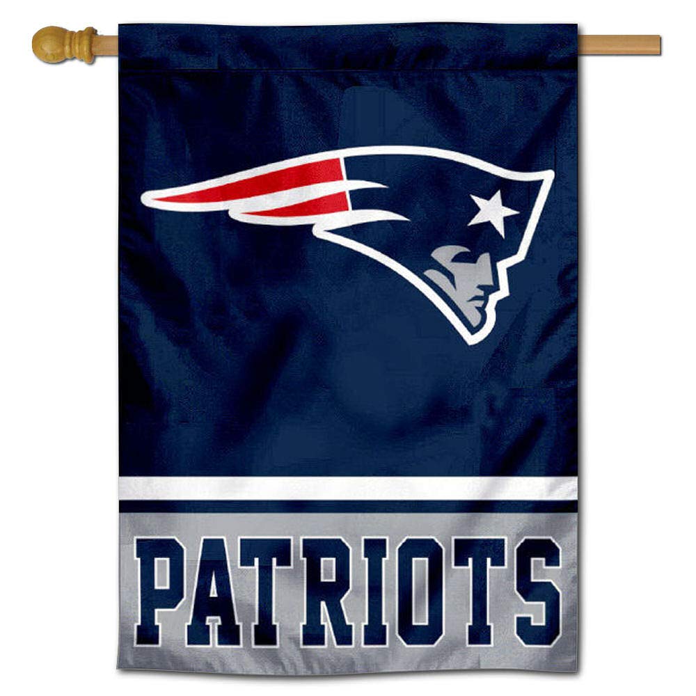 WinCraft New England Patriots Two Sided House Flag - Sports Collectibles, Sports Memorabilia, Sports Fan Shop, Sports Gifts