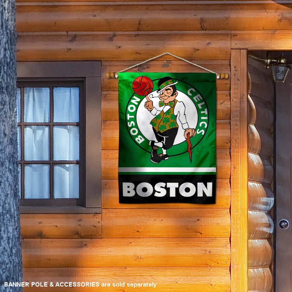 WinCraft Boston Celtics Two Ply and Double Sided House Flag - Sports Collectibles, Sports Memorabilia, Sports Fan Shop, Sports Gifts