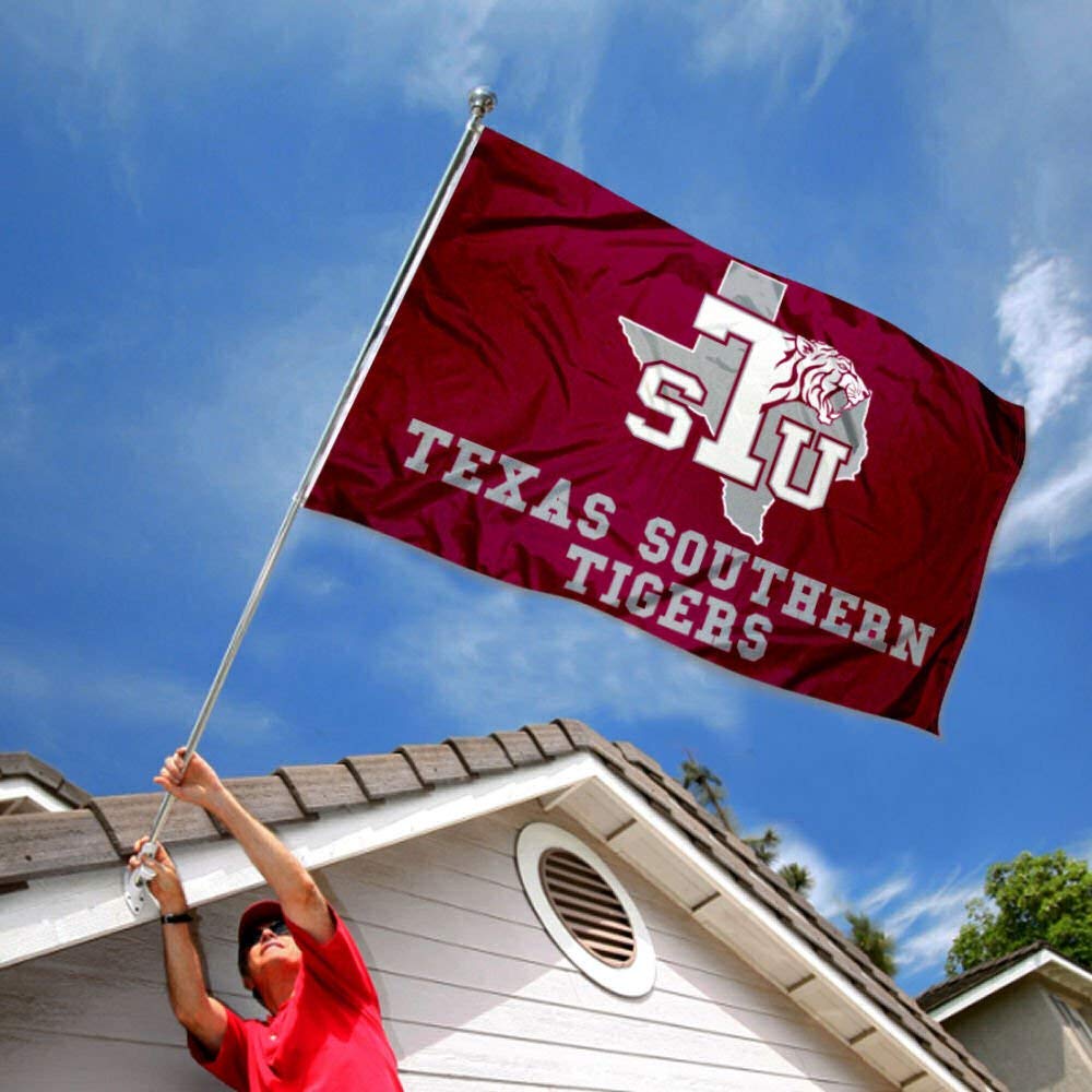 College Flags & Banners Co. Texas Southern University Flag and USA 3ft x 5ft Flag Set - Sports Collectibles, Sports Memorabilia, Sports Fan Shop, Sports Gifts