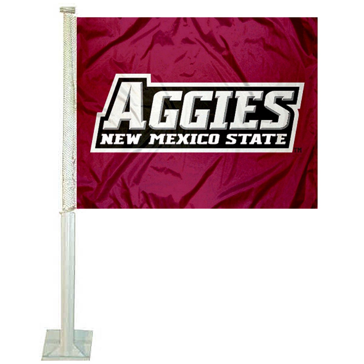 College Flags & Banners Co. New Mexico State Aggies Car Flag - Sports Collectibles, Sports Memorabilia, Sports Fan Shop, Sports Gifts