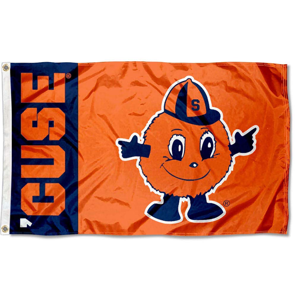College Flags & Banners Co. Syracuse University CUSE Flag and USA 3x5 Flag Set - Sports Collectibles, Sports Memorabilia, Sports Fan Shop, Sports Gifts