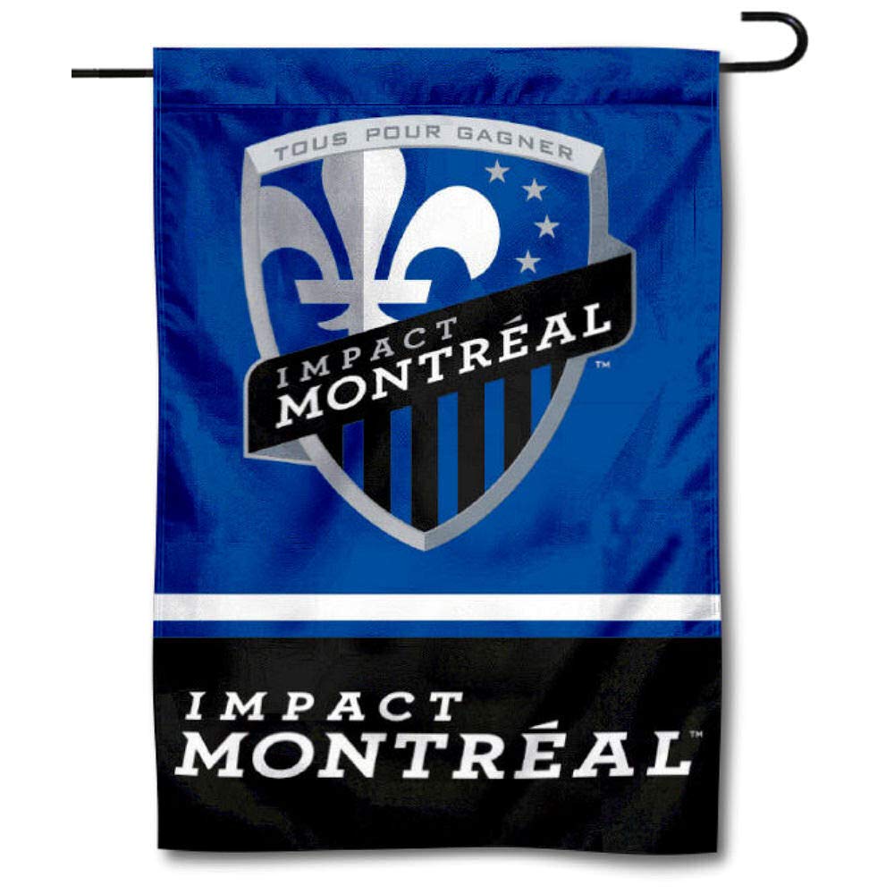 WinCraft Montreal Impact Double Sided Garden Flag - Sports Collectibles, Sports Memorabilia, Sports Fan Shop, Sports Gifts