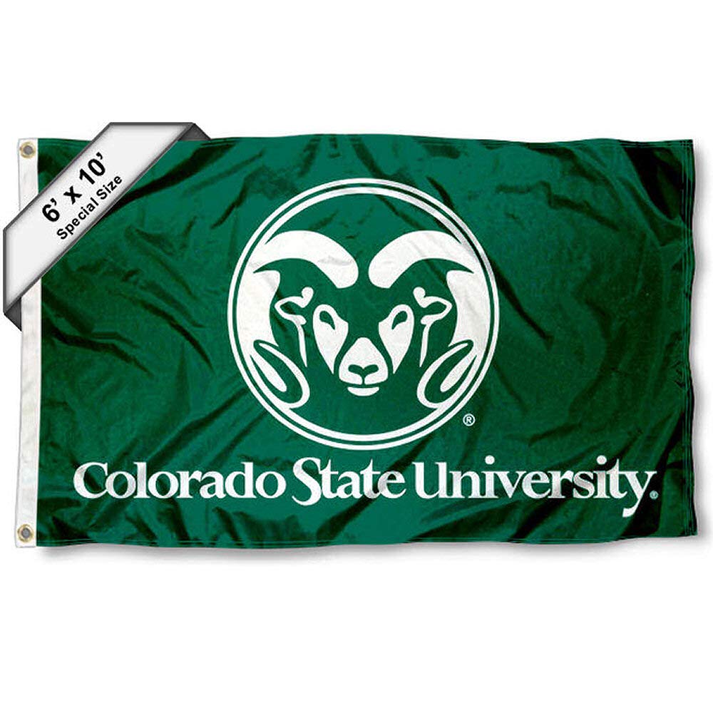 College Flags & Banners Co. Colorado State Rams 6x10 Feet Flag - Sports Collectibles, Sports Memorabilia, Sports Fan Shop, Sports Gifts