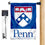 Penn Quakers Shield Garden Flag and Mailbox Post Pole Mount Holder Set - Sports Collectibles, Sports Memorabilia, Sports Fan Shop, Sports Gifts
