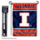 College Flags & Banners Co. Illinois Fighting Illini Garden Flag with Stand Holder - Sports Collectibles, Sports Memorabilia, Sports Fan Shop, Sports Gifts