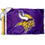 WinCraft Minnesota Vikings 2x3 Feet Flag - Sports Collectibles, Sports Memorabilia, Sports Fan Shop, Sports Gifts