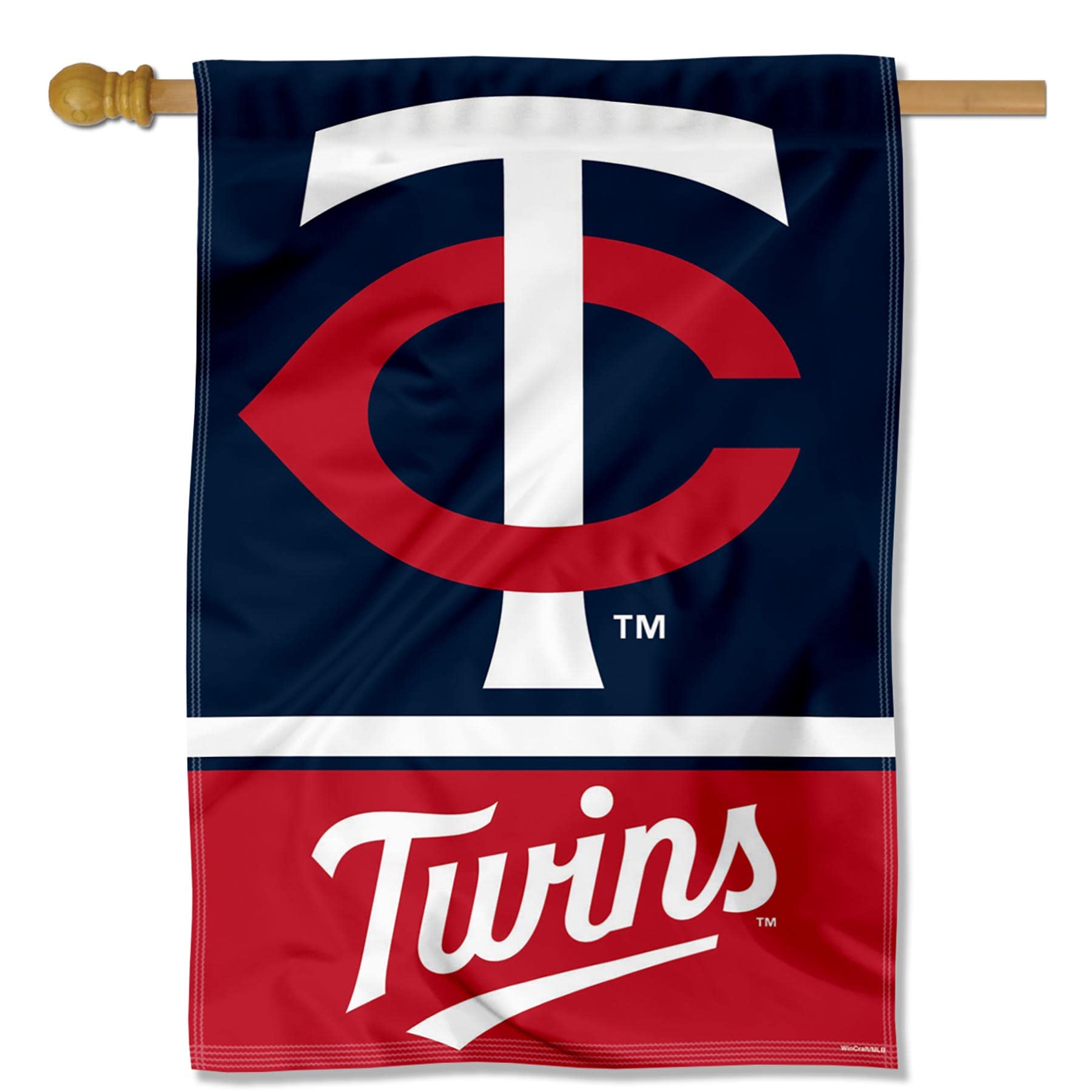 WinCraft Minnesota Twins Double Sided House Banner Flag - Sports Collectibles, Sports Memorabilia, Sports Fan Shop, Sports Gifts