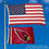 WinCraft Arizona Cardinals 2x3 Feet Flag - Sports Collectibles, Sports Memorabilia, Sports Fan Shop, Sports Gifts
