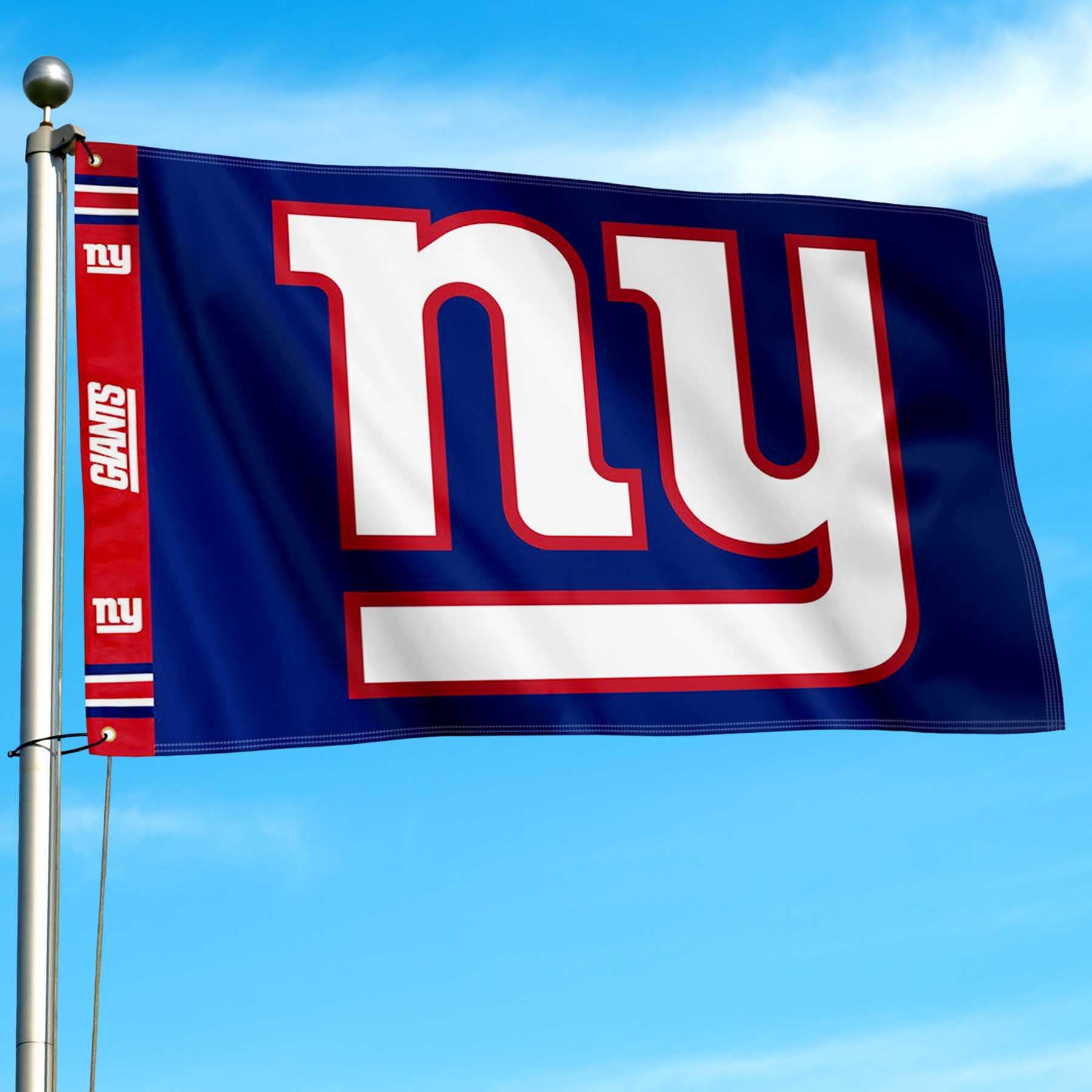 WinCraft New York Giants Printed Header 3x5 Foot Banner Flag - Sports Collectibles, Sports Memorabilia, Sports Fan Shop, Sports Gifts