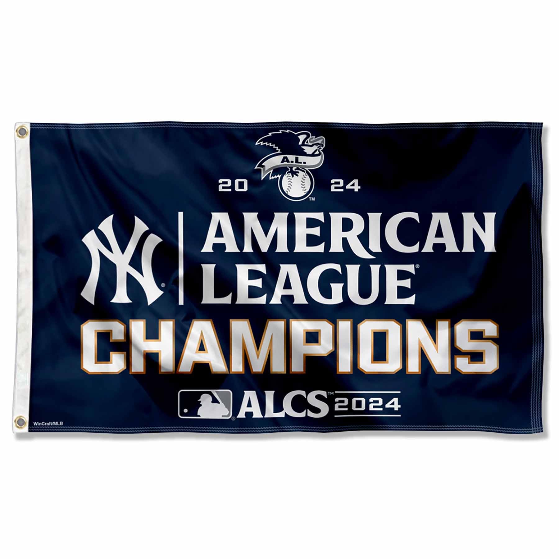 WinCraft NY Yankees League 2024 Champions 3x5 Flag - Sports Collectibles, Sports Memorabilia, Sports Fan Shop, Sports Gifts