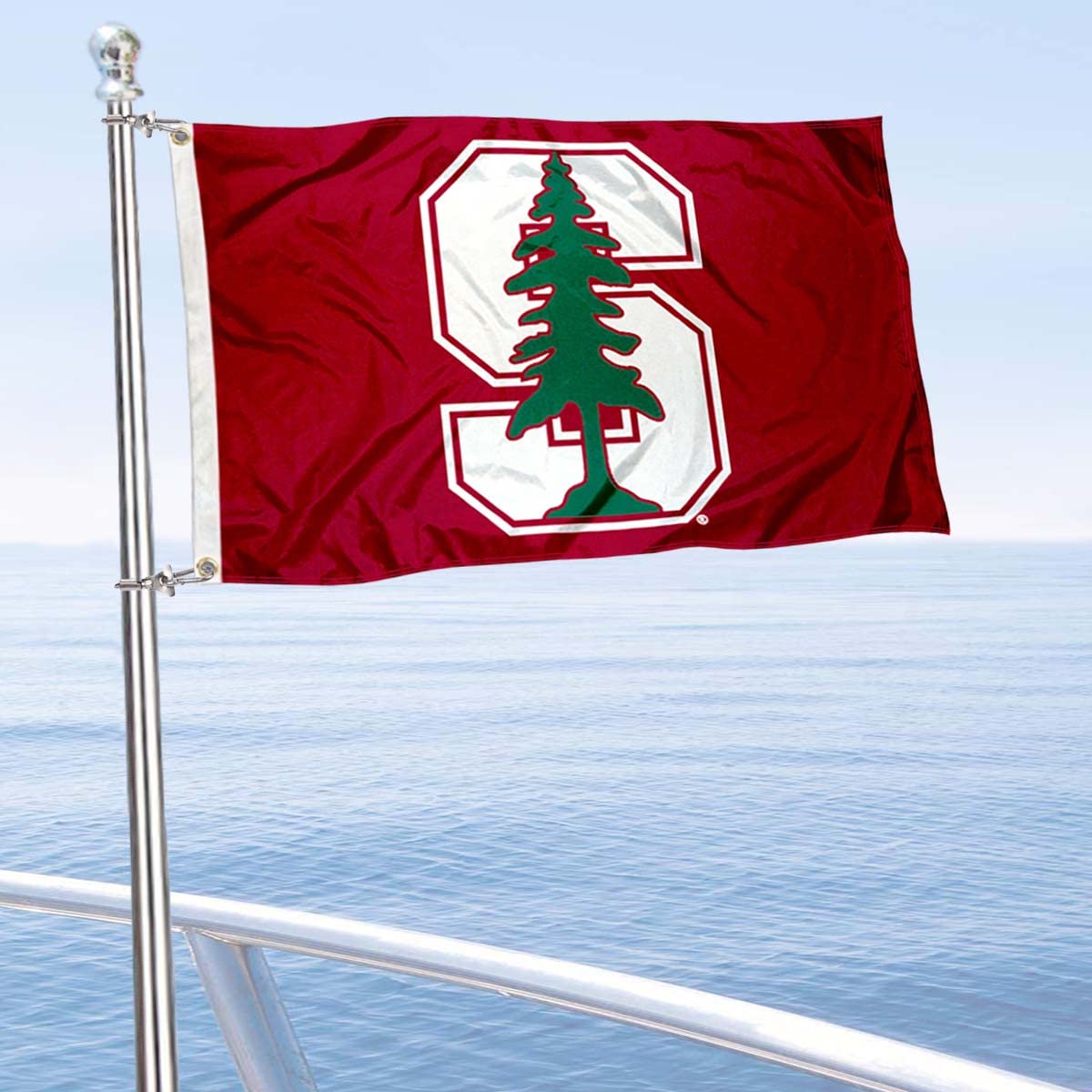 College Flags & Banners Co. Stanford Golf Cart and Boat Flag - Sports Collectibles, Sports Memorabilia, Sports Fan Shop, Sports Gifts
