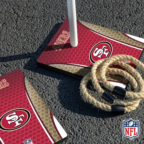 Wild Sports NFL Quoits Set with Direct Print HD Team Graphics – Tailgate Ring Toss Game – Great Gift for Any Football Fan! Ring Toss Family Outdoor Games for The Beach, BBQ, or Tailgate Party - Sports Collectibles, Sports Memorabilia, Sports Fan Shop, Sports Gifts