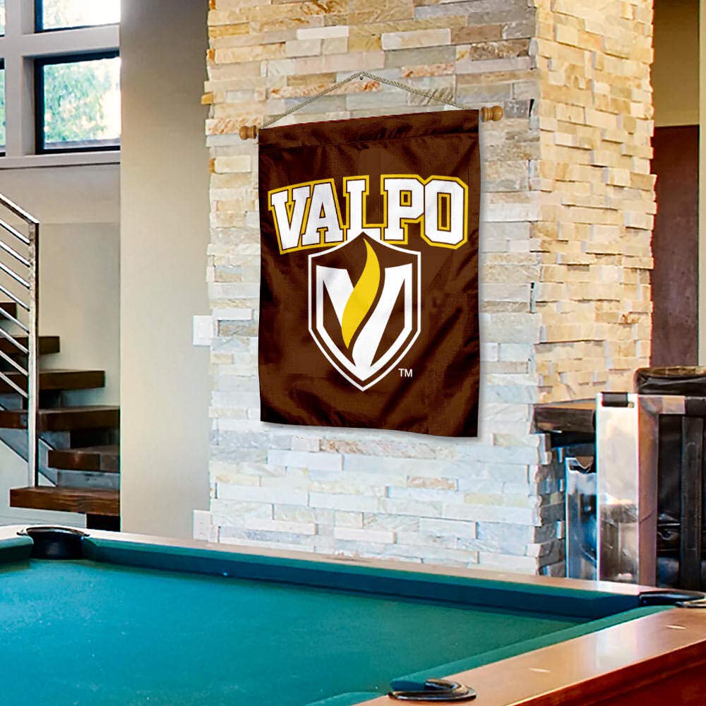 Valparaiso Crusaders House Flag and Wood Banner Pole Set - Sports Collectibles, Sports Memorabilia, Sports Fan Shop, Sports Gifts