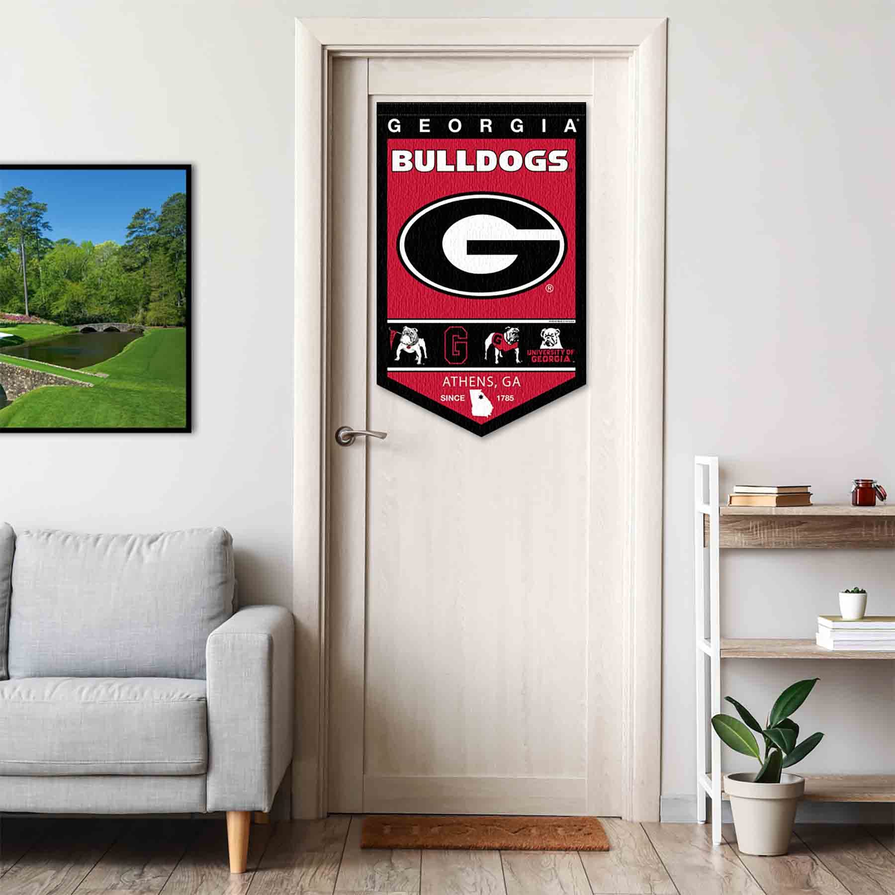 College Flags & Banners Co. Georgia Bulldogs Heritage History Banner Pennant - Sports Collectibles, Sports Memorabilia, Sports Fan Shop, Sports Gifts
