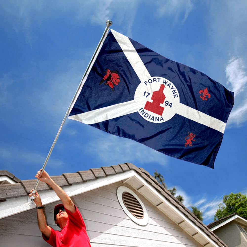Sports Flags Pennants Company City of Fort Wayne Flag 3x5 Foot Banner - Sports Collectibles, Sports Memorabilia, Sports Fan Shop, Sports Gifts