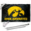 College Flags & Banners Co. Iowa Hawkeyes Black Flag with Pole and Bracket Complete Set - Sports Collectibles, Sports Memorabilia, Sports Fan Shop, Sports Gifts