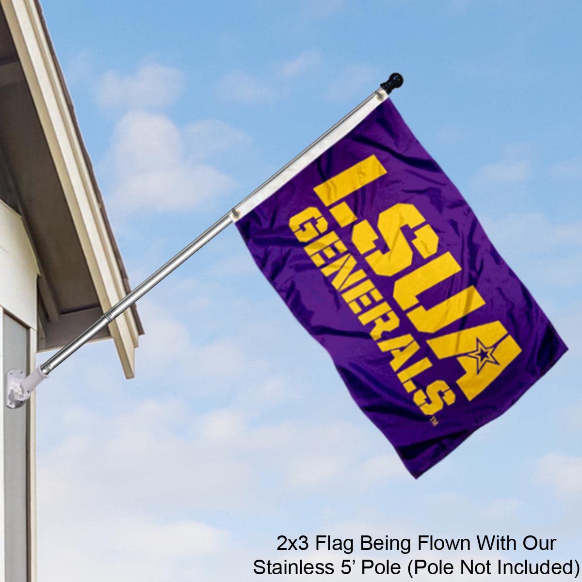 College Flags & Banners Co. Louisiana Alexandria Generals 2x3 Foot Flag - Sports Collectibles, Sports Memorabilia, Sports Fan Shop, Sports Gifts