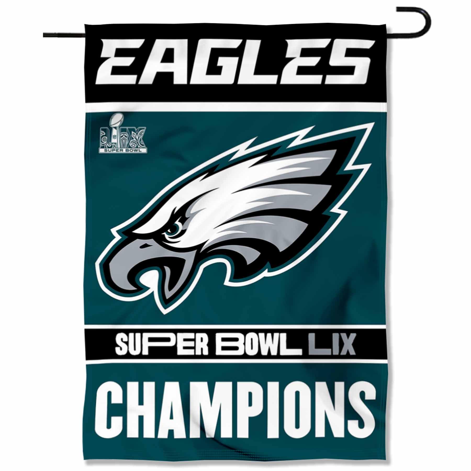 WinCraft Philadelphia Eagles Super Bowl LIX Champions Yard Garden Banner Flag - Sports Collectibles, Sports Memorabilia, Sports Fan Shop, Sports Gifts