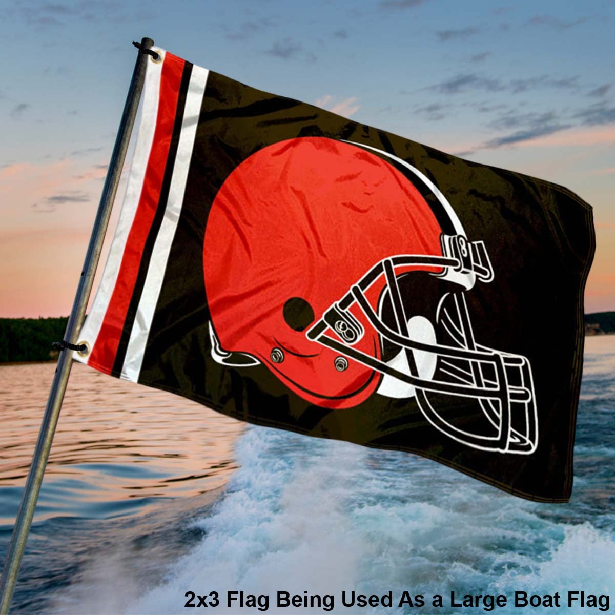 WinCraft Cleveland Browns 2x3 Feet Flag - Sports Collectibles, Sports Memorabilia, Sports Fan Shop, Sports Gifts