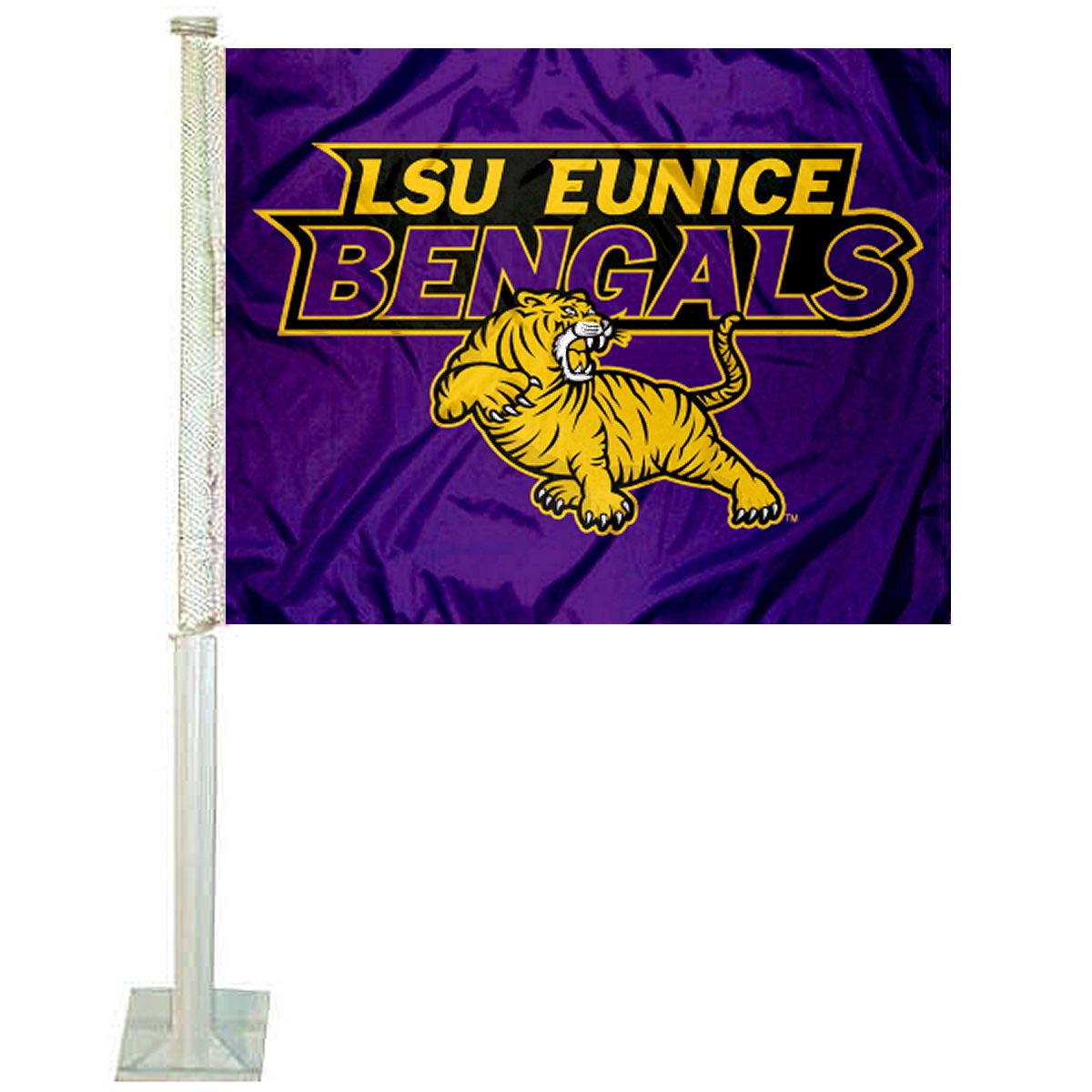 College Flags & Banners Co. LSU Eunice Car Flag - Sports Collectibles, Sports Memorabilia, Sports Fan Shop, Sports Gifts