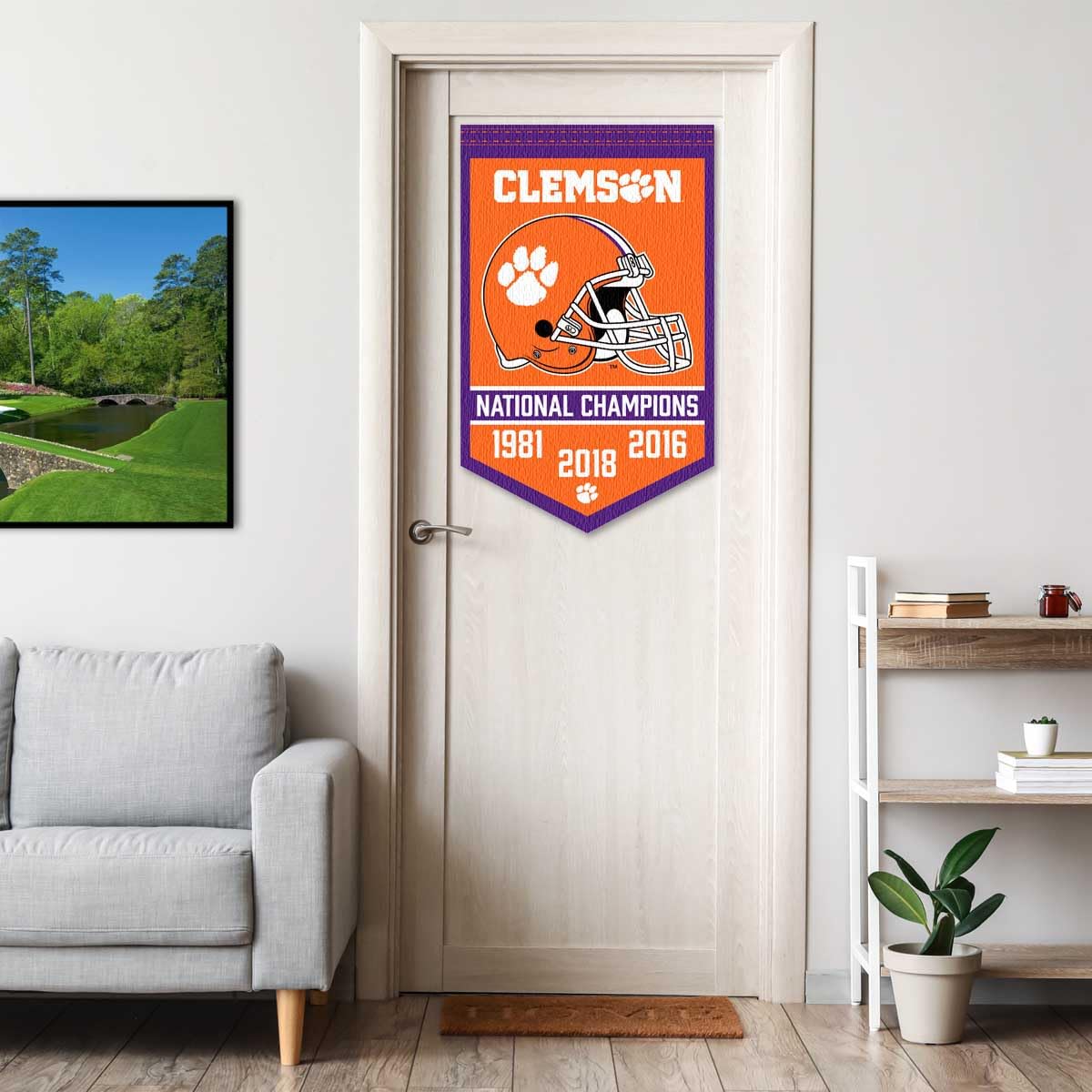 Clemson Tigers Football National Champions Banner - Sports Collectibles, Sports Memorabilia, Sports Fan Shop, Sports Gifts