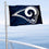 WinCraft Los Angeles Rams Boat and Golf Cart Pennant Flag - Sports Collectibles, Sports Memorabilia, Sports Fan Shop, Sports Gifts