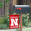 College Flags & Banners Co. Nebraska Huskers Red N Logo Garden Flag and Mailbox Post Pole Mount Holder Set - Sports Collectibles, Sports Memorabilia, Sports Fan Shop, Sports Gifts