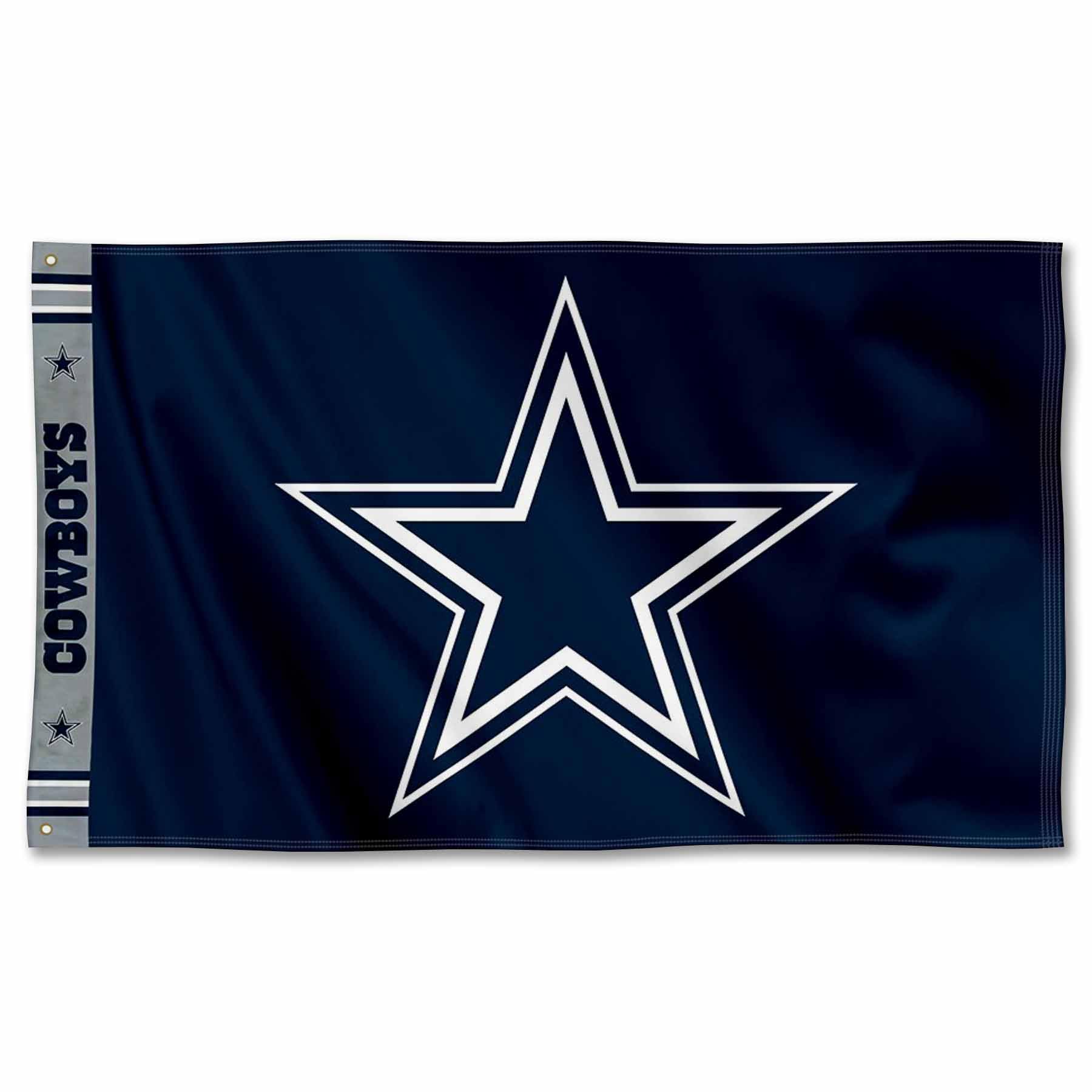 WinCraft Dallas Cowboys Printed Header 3x5 Foot Banner Flag - Sports Collectibles, Sports Memorabilia, Sports Fan Shop, Sports Gifts