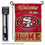 WinCraft San Francisco 49ers Welcome to Our Home Garden Flag and Flagpole Mount - Sports Collectibles, Sports Memorabilia, Sports Fan Shop, Sports Gifts