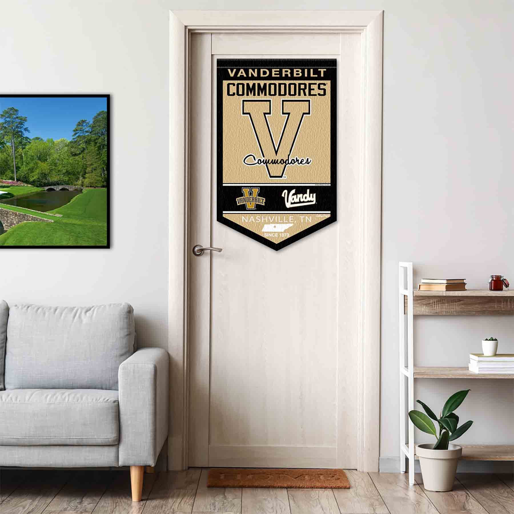 College Flags & Banners Co. Vanderbilt Commodores Heritage History Banner Pennant - Sports Collectibles, Sports Memorabilia, Sports Fan Shop, Sports Gifts