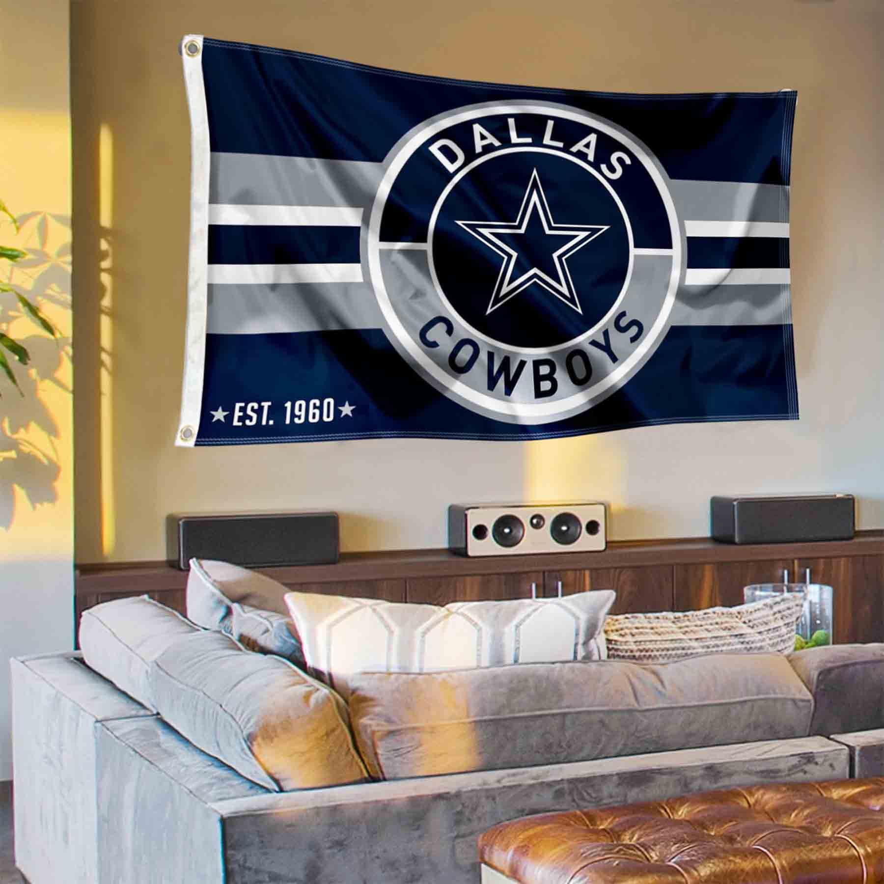 Dallas Cowboys Patch Button Banner and Tapestry Wall Tack Pads - Sports Collectibles, Sports Memorabilia, Sports Fan Shop, Sports Gifts